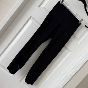 lululemon athletica Black Scalloped Leggings